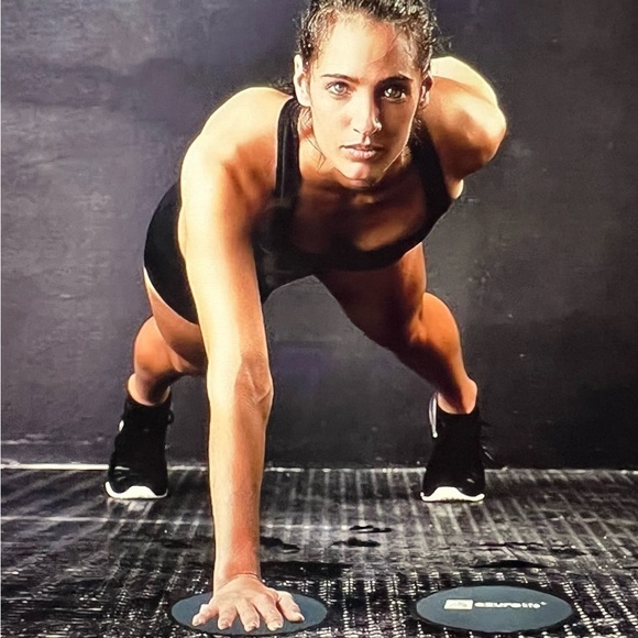 Azure Life Core Sliders Push Ups Size 7 Fitness Exercise Home Black Sealed NIB - Picture 9 of 9